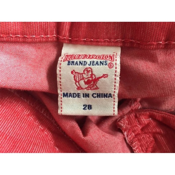 True Religion Corduroy skinny pants red SZ 28 - Picture 4 of 12